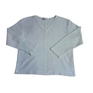 Vintage M.A.C. Pale Blue V-Neck Pullover Sweater